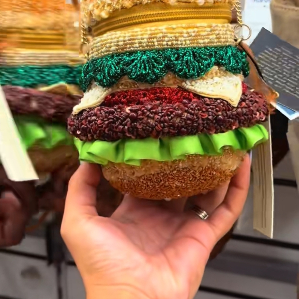 Colorful Beaded Hamburger Purse BRAND NEW. FREE SHIPPING